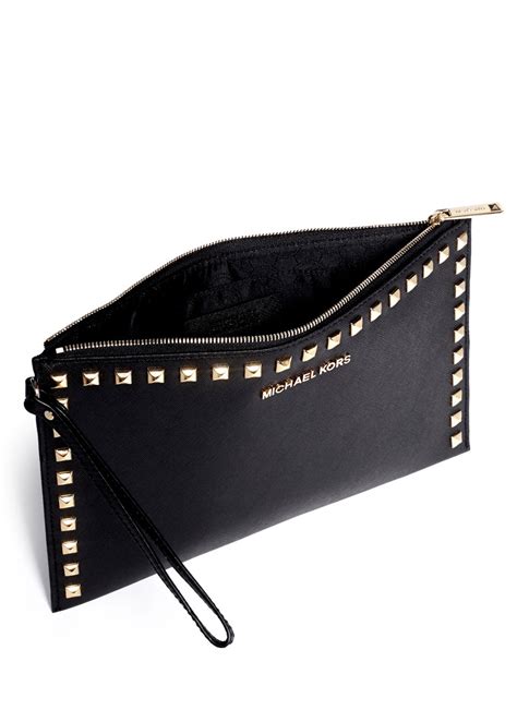 clutches michael kors|michael kors studded clutch.